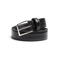 CINTURA CLASSICA NERA In pelle 30 mm