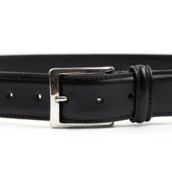 CINTURA CLASSICA NERA In pelle 35 mm