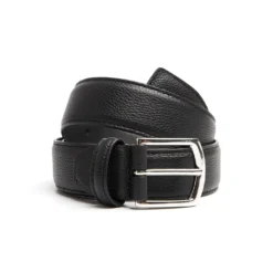 CINTURA CLASSICA NERA In pelle martellata