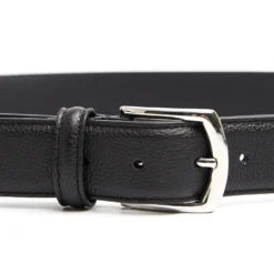 CINTURA CLASSICA NERA In pelle martellata