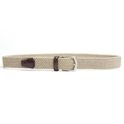 CINTURA ELASTICA BEIGE Con finiture in coccodrillo