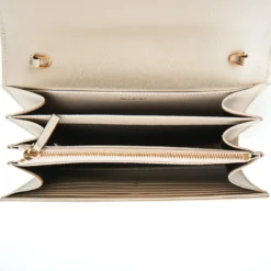 CLUTCH BAG BEIGE In pelle bottolata