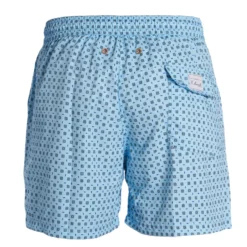 COSTUME DA BAGNO AZZURRO Macrofantasia fiore
