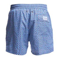 COSTUME DA BAGNO AZZURRO Macrofantasia fiore