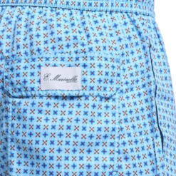 COSTUME DA BAGNO AZZURRO Microfantasia fiore