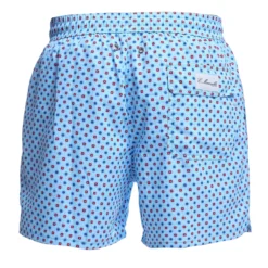 COSTUME DA BAGNO AZZURRO Microfantasia fiore