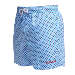 COSTUME DA BAGNO AZZURRO Microfantasia fiore