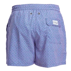 COSTUME DA BAGNO AZZURRO Microfantasia fiore