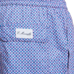 COSTUME DA BAGNO AZZURRO Microfantasia fiore