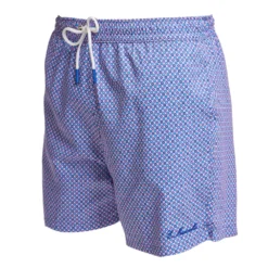 COSTUME DA BAGNO AZZURRO Microfantasia fiore