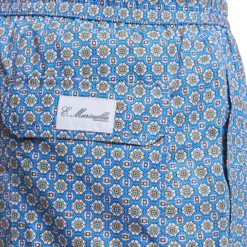 COSTUME DA BAGNO AZZURRO POLVERE Macrofantasia fiore