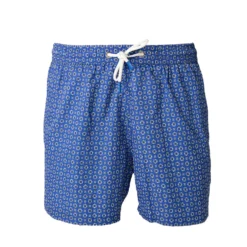 COSTUME DA BAGNO BLU Macrofantasia fiore