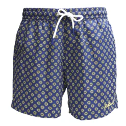 COSTUME DA BAGNO BLU Macrofantasia fiore