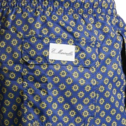 COSTUME DA BAGNO BLU Macrofantasia fiore
