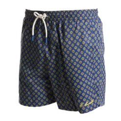 COSTUME DA BAGNO BLU Macrofantasia fiore