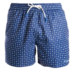 COSTUME DA BAGNO BLU Microfantasia fiore