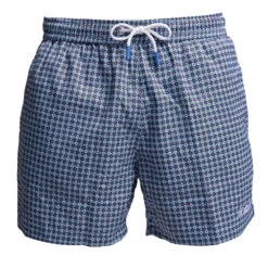 COSTUME DA BAGNO BLU Microfantasia fiore