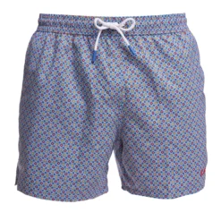 COSTUME DA BAGNO BLU Microfantasia fiore