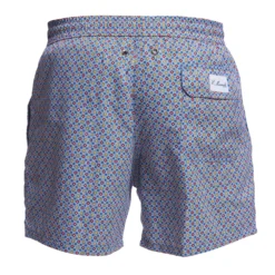 COSTUME DA BAGNO BLU Microfantasia fiore