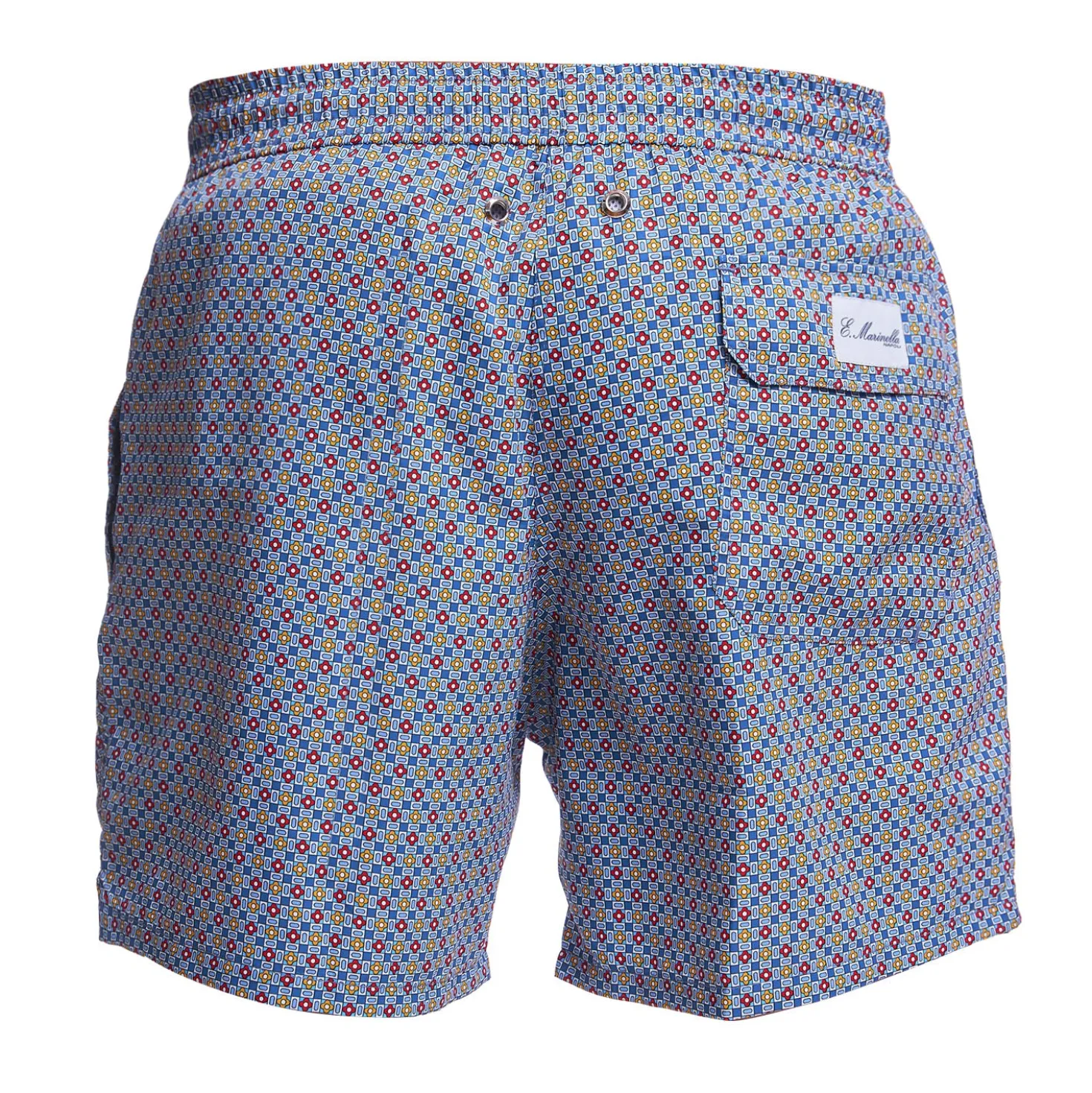 COSTUME DA BAGNO BLU Microfantasia fiore