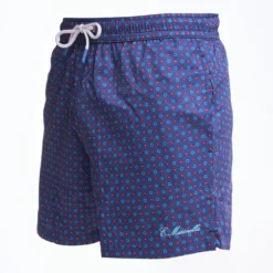 COSTUME DA BAGNO BLU Microfantasia fiore