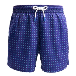 COSTUME DA BAGNO BLU SCURO Macrofantasia fiore