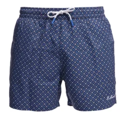 COSTUME DA BAGNO BLU SCURO Microfantasia fiore