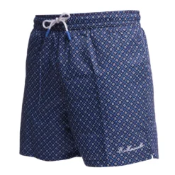 COSTUME DA BAGNO BLU SCURO Microfantasia fiore