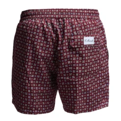 COSTUME DA BAGNO BORDEAUX Microfantasia fiore