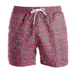 COSTUME DA BAGNO ROSSO Fantasia paisley