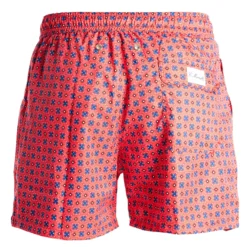 COSTUME DA BAGNO ROSSO Macrofantasia fiore