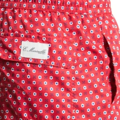 COSTUME DA BAGNO ROSSO Macrofantasia fiore
