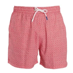 COSTUME DA BAGNO ROSSO Macrofantasia fiore