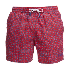 COSTUME DA BAGNO ROSSO Macrofantasia fiore
