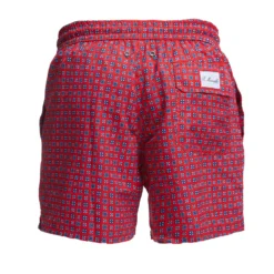 COSTUME DA BAGNO ROSSO Macrofantasia fiore