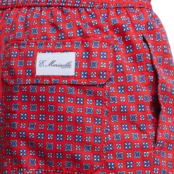 COSTUME DA BAGNO ROSSO Macrofantasia fiore