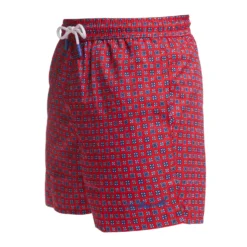 COSTUME DA BAGNO ROSSO Macrofantasia fiore