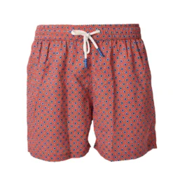 COSTUME DA BAGNO ROSSO Microfantasia fiore