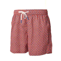 COSTUME DA BAGNO ROSSO Microfantasia fiore