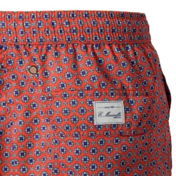 COSTUME DA BAGNO ROSSO Microfantasia fiore