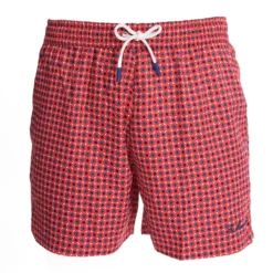 COSTUME DA BAGNO ROSSO Microfantasia fiore