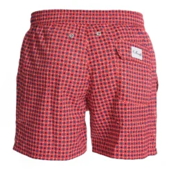 COSTUME DA BAGNO ROSSO Microfantasia fiore