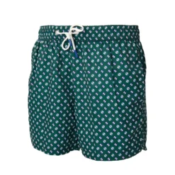 COSTUME DA BAGNO VERDE SCURO Microfantasia fiore