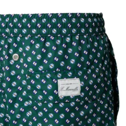 COSTUME DA BAGNO VERDE SCURO Microfantasia fiore