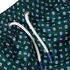 COSTUME DA BAGNO VERDE SCURO Microfantasia fiore