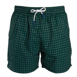 COSTUME DA BAGNO VERDE SCURO Macrofantasia fiore
