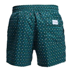 COSTUME DA BAGNO VERDE SCURO Microfantasia fiore
