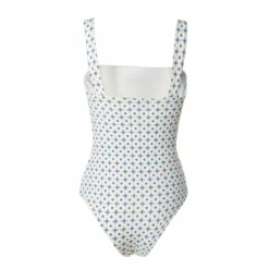 COSTUME INTERO BLU Microfantasia floreale