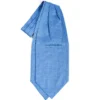 CRAVATTA ASCOT IN SETA BLUETTE Microfantasia fiore