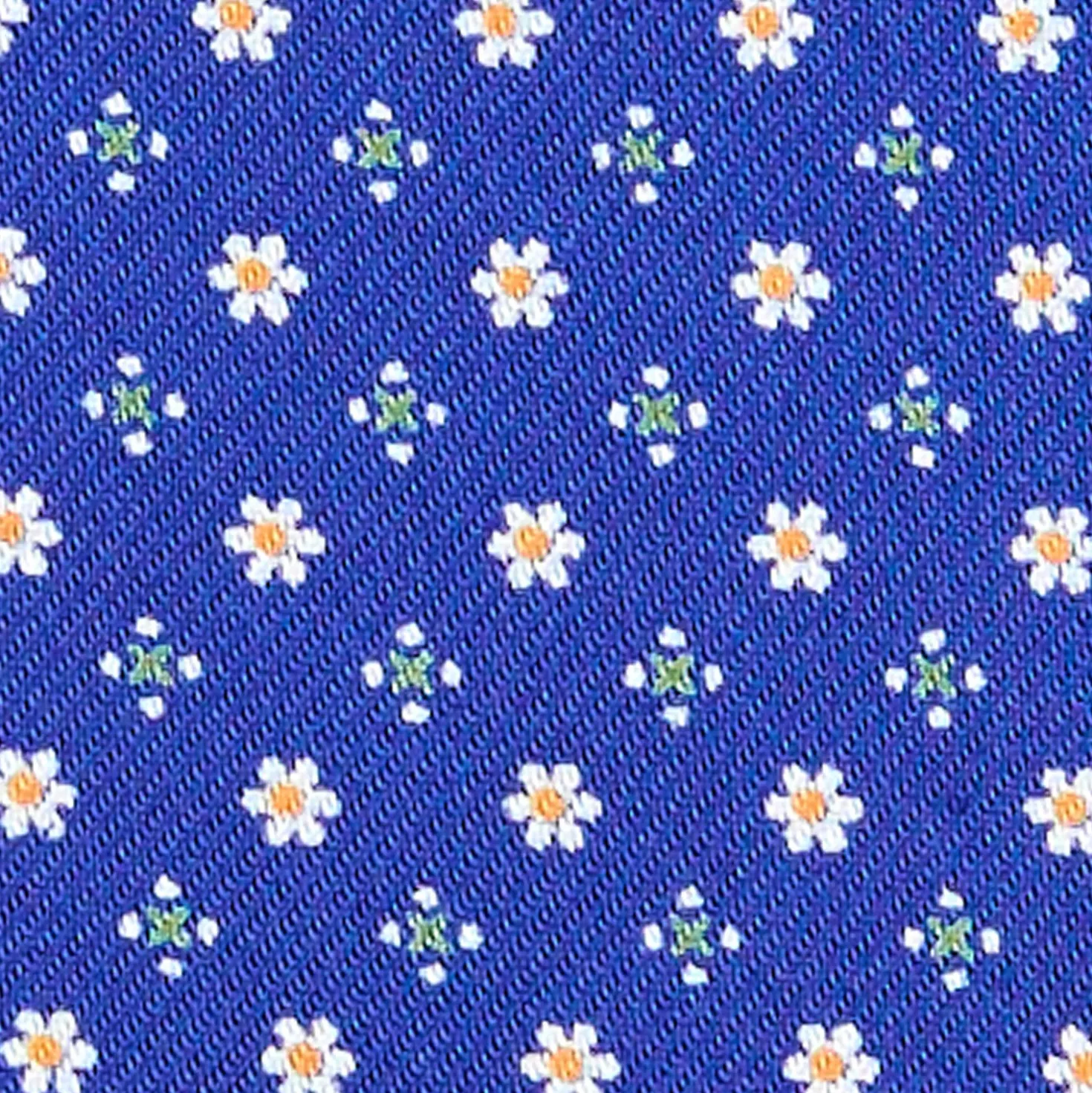 CRAVATTA ASCOT IN SETA BLUETTE Microfantasia fiore